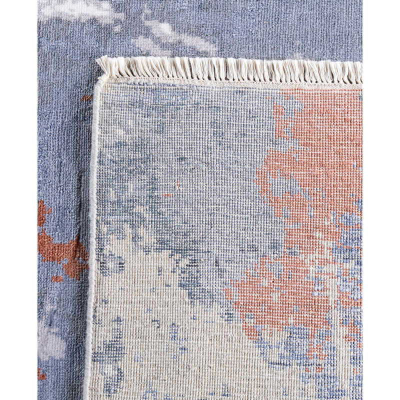 Overdyed One-of-a-Kind 9' 2" X 12' 2" Hand Knotted Area Rug