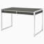Bureau d'écriture à 2 tiroirs gris patiné