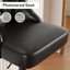 Tabouret de bar rotatif à 360 degrés en faux cuir avec coutures à boutons-116094308-116094309