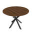 Retractable Dining Table, Round Dining Table, Extendable Dining Table, 6-Person Carbon Base, Modern And Simple Solid Wood Veneer Dining Room Furniture (42 Inches Extended To 58 Inches)