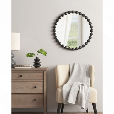 Miroir mural perlé