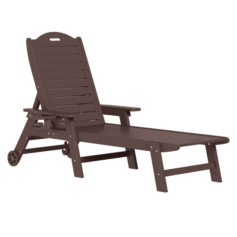 Chaise longue inclinable Brighton, Brun