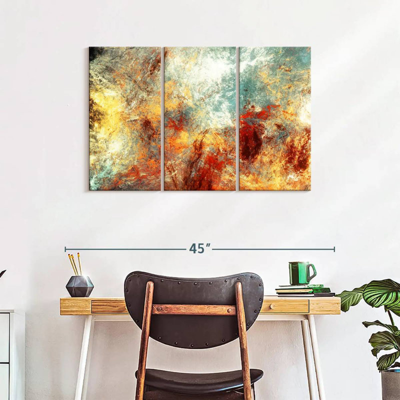 Feu abstrait Avery, H 24 po x l 38 po