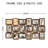 Height 18 Opening Wall Gallery Family Picture Frame Set