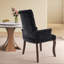 Chaise de salle à manger rembourrée en chenille Modern-123043501