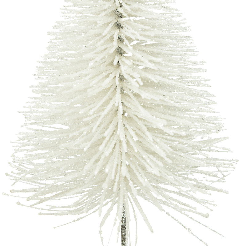 White Sisal Tree - Set of 6 - 5.5"Dia. x 12" - White/Brown