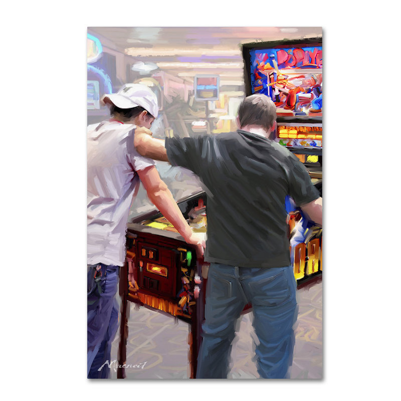 Pinball par The Macneil Studio, reproduction sur toile, H 19 po x l 12 po x P 2 po