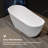 67" X 31.5" Freestanding Soaking Acrylic Bathtub