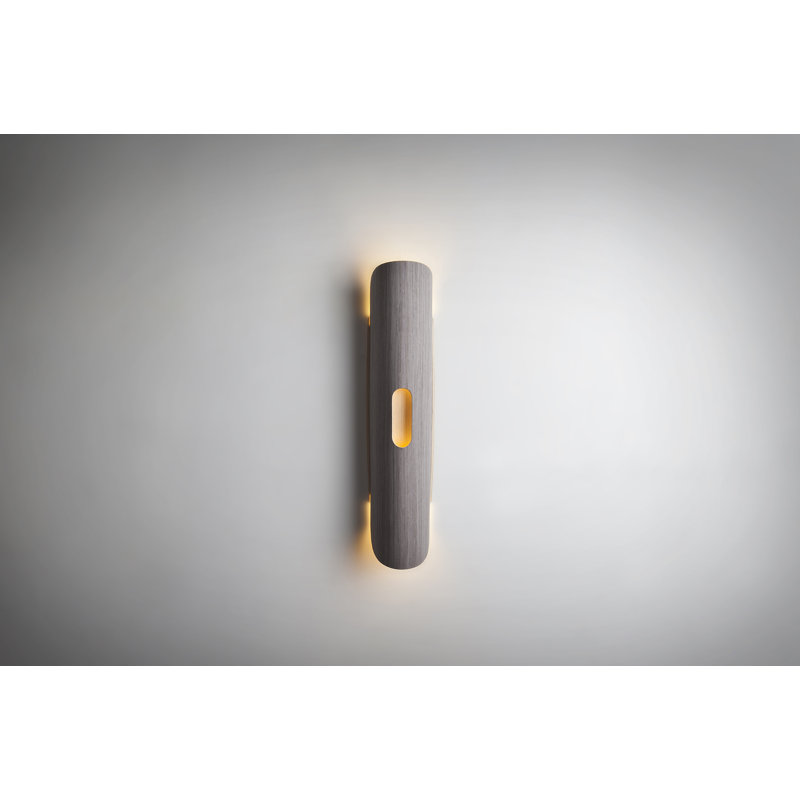 Lupe  Flush Mounted Sconce, Gray Oak