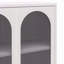Grande armoire d'appoint 2 portes avec verre cannelé