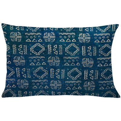 Geometric Linen Throw Pillow
