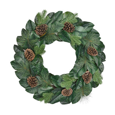 32 In. Magnolia Artificial Wreath