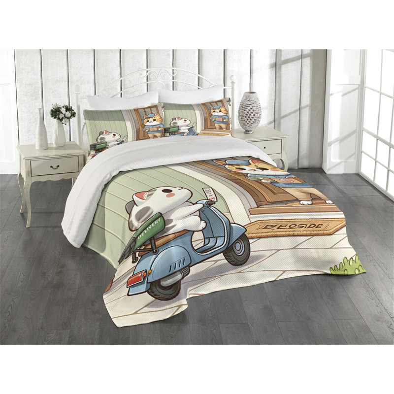 Polyester Coverlet, Queen Coverlet + 2 Standard Shams