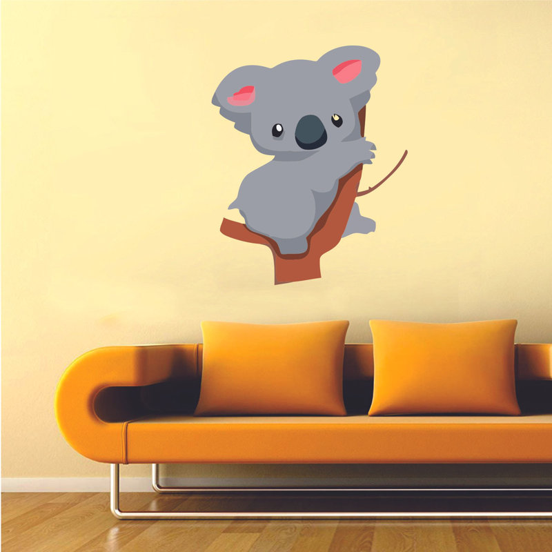 Décalcomanie murale mignonne Koala ours, H 40 po x l 20 po