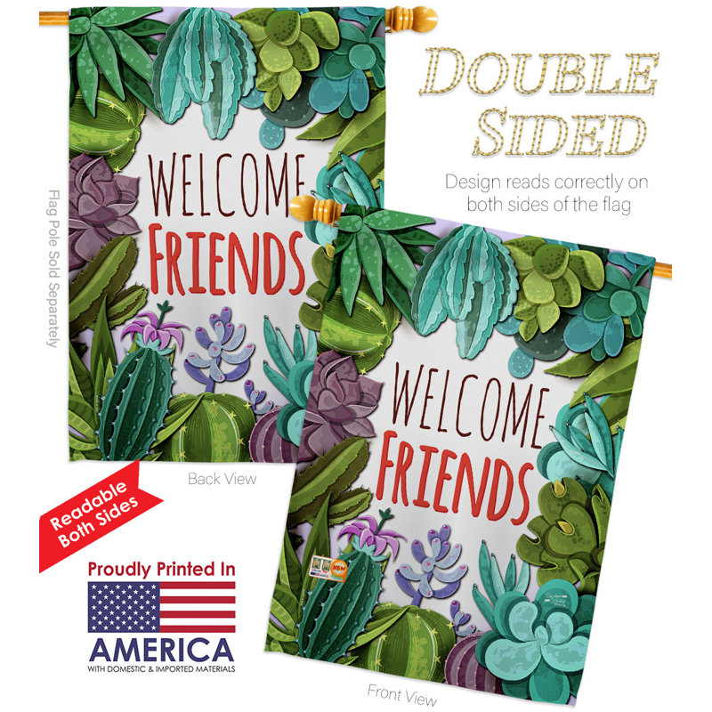 Drapeau de maison à 2 côtés en polyester / mélange de polyester 40 x 28 po