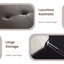 Banc de rangement rembourré en similicuir de 50,5 po de largeur-1164151303