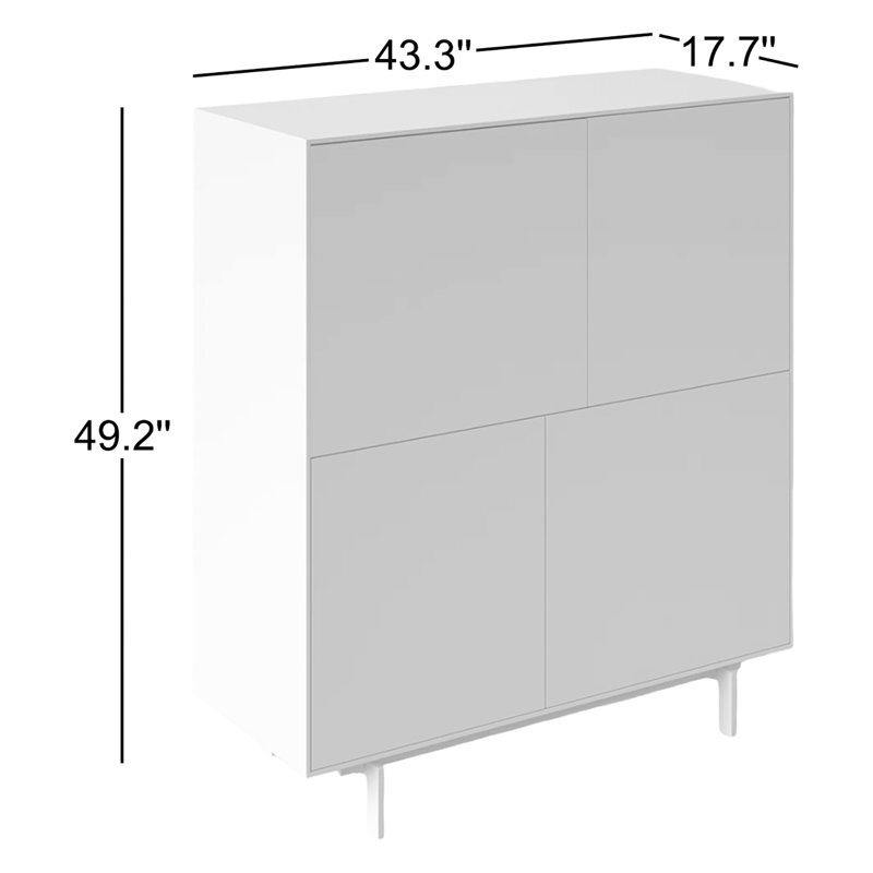 Armoire d'appoint à 4 portes Winfred