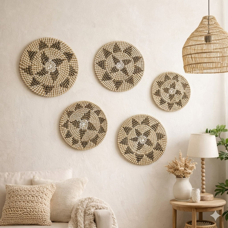 Tapis mural rustique Kansgrass (ensemble de 5)