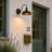 Farmhouse Outdoor Gooseneck Barn Wall Light with Dome Matte Black-120325219