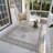 Living Room Rug 4x6 ft Grey and Brown Area Rug Machine Washable Rug, Non Slip Vintage Rug Stain Resistant Indoor Large Carpet for Bedroom, Boho Rug, Distressed Retro Floor Rug for Classroom, Dorm, Dining Room-768521276