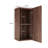 14" Wall-Mounted Floating Striped Bathroom Vanity Side Cabinet With A Door And A Shelf-2037782991