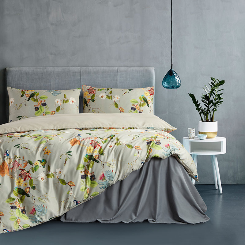 All-Season Boho Fluffy Floral Microfiber Comforter Set, Full Comforter + 2 Standard Pillowcases