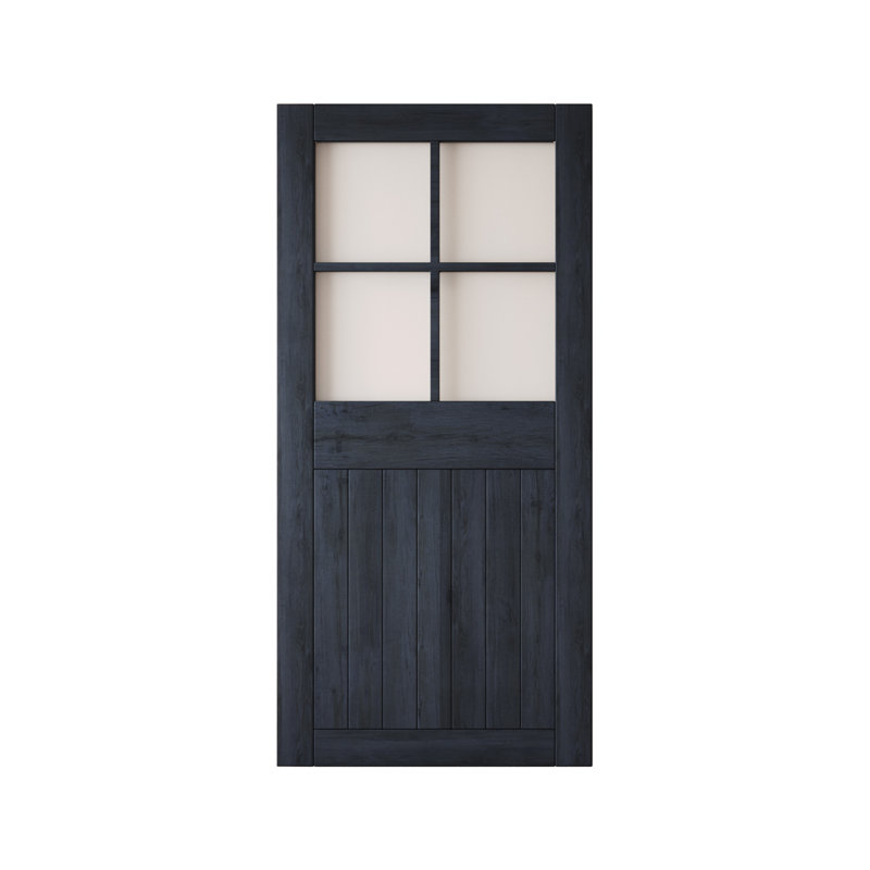 Porte de grange coulissante en bois massif non assemblé 32 x 84, 32 po x 84 po