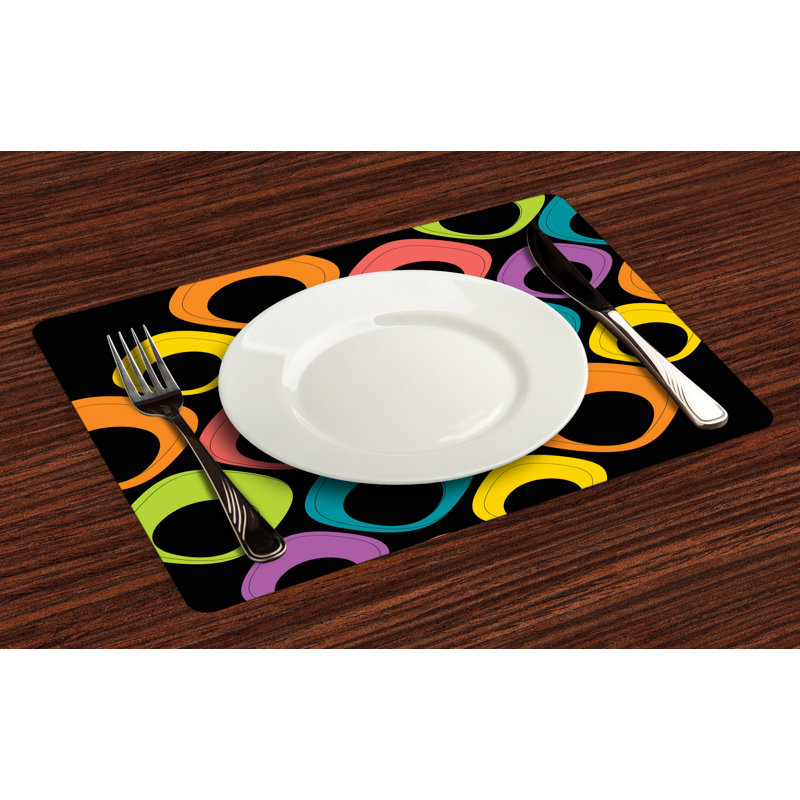 Polyester Geometric Rectangle Placemat