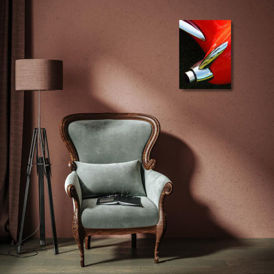 Ebern Designs Branson, Clive Gallery Wrapped Canvas Art Titled: Exhaust on a 1956 Corvette