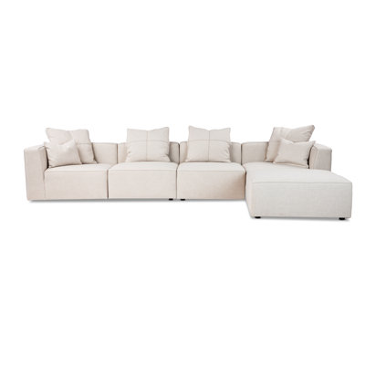Del Upholstered L-Shaped Sectional Reversible