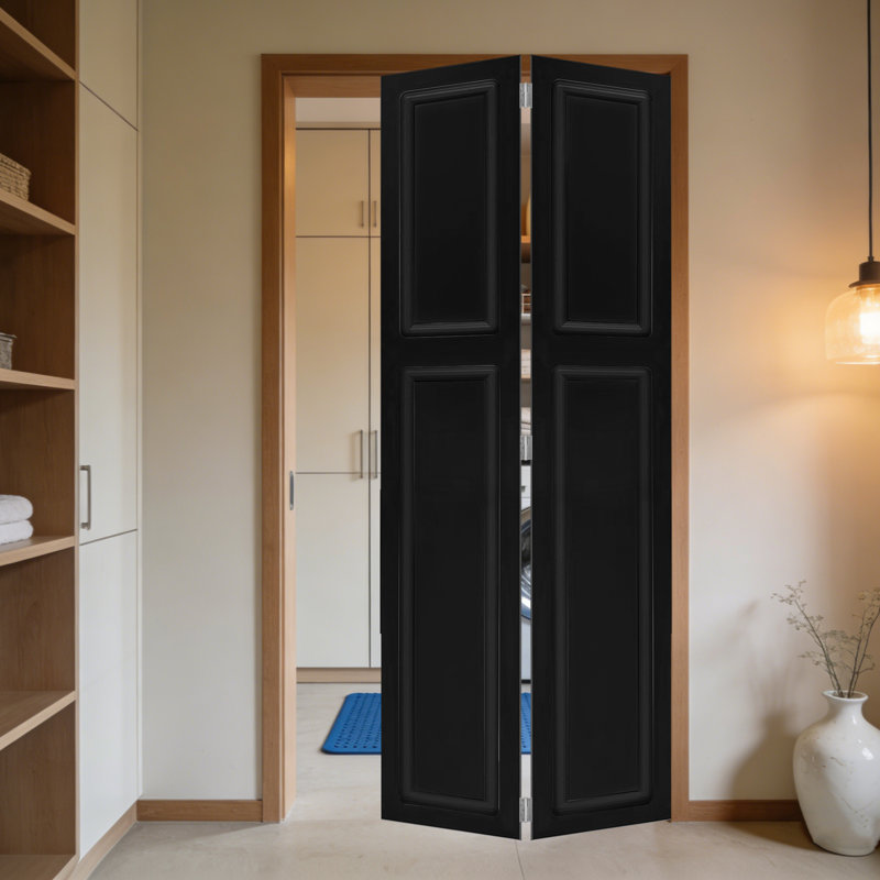 Porte de grange coulissante à 2 panneaux avec quincaillerie Modern, 32 po x 80 po, 1