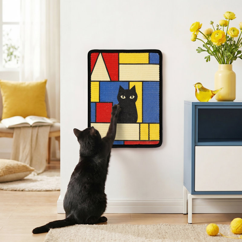  Grattoir pour chat mural en sisal