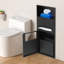 Poubelle de douche, poubelle encastrée, armoire de rangement pour toilette-465143862