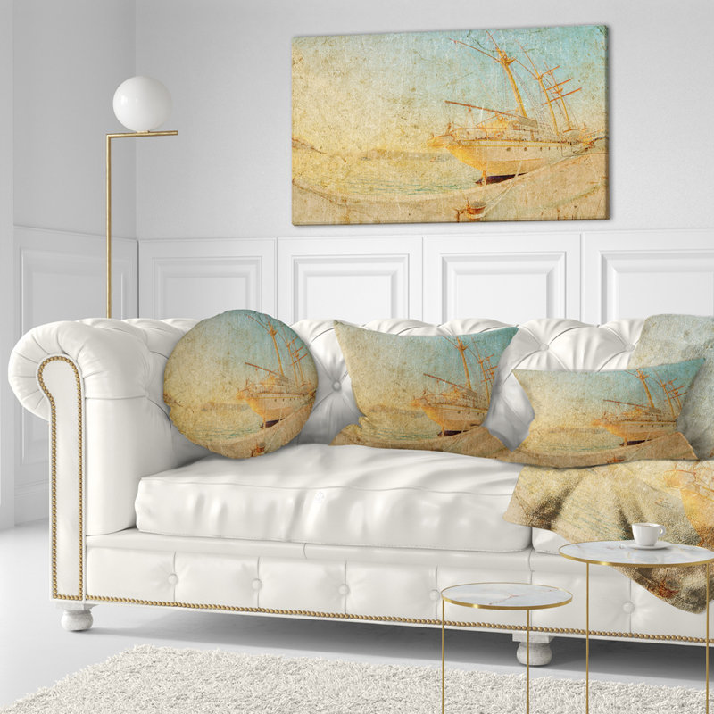 Coussin Old Sea, 16 po x 1 po, Carré