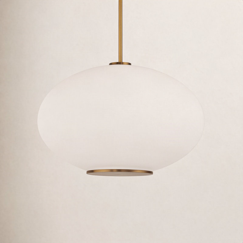 Illusion 1 - Light LED Sphere Pendant, Aged Brass, 2700