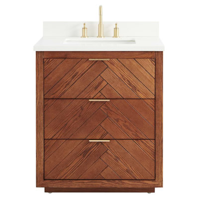 Marilyn 30" Freestanding Standard Single Bathroom Vanity with Top
