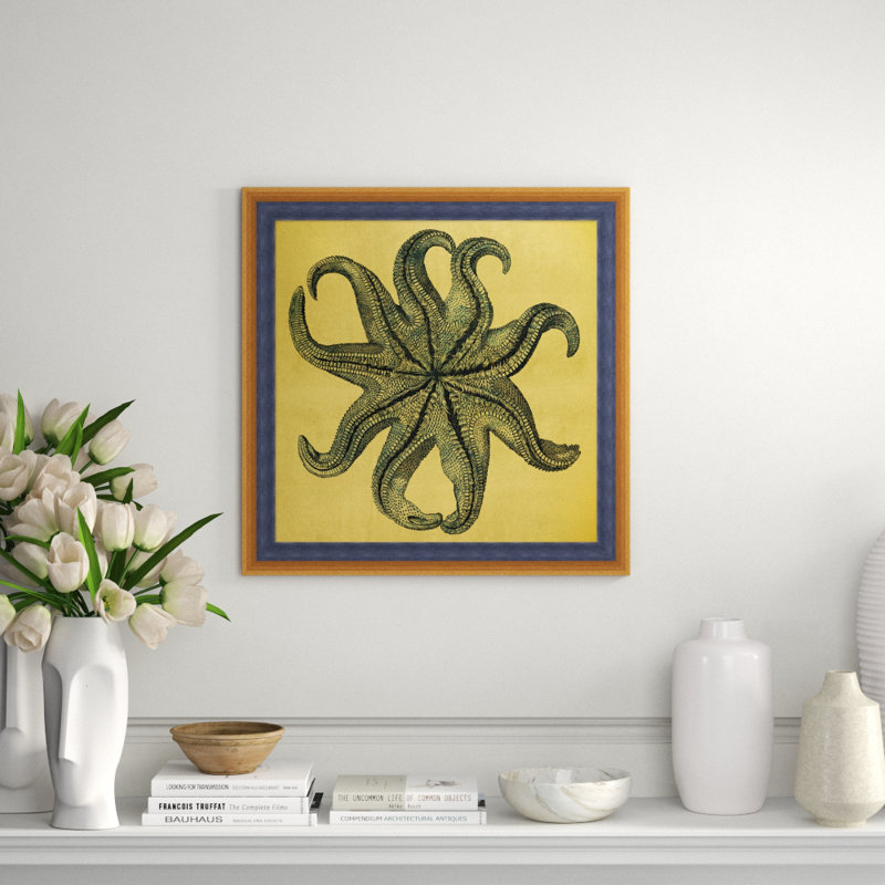 Gold Leaf Starfish 3 Print