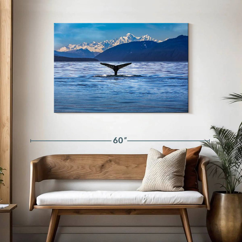 Queue de baleine à bosse Kavia Juneau, H 30 po x l 45 po