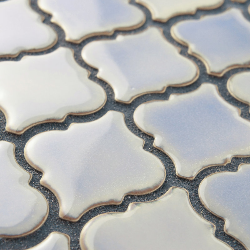 Hudson Tangier 2" x 2" Porcelain Grid Mosaic Wall & Floor Tile, Frost Blue