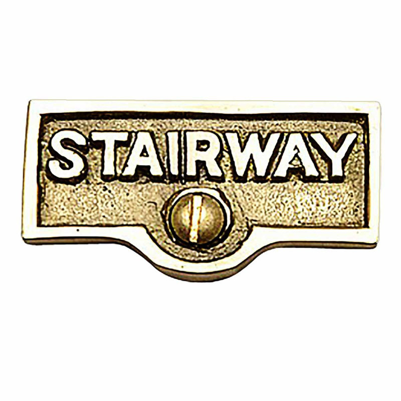 Plaque d'escalier