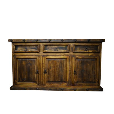 Rustic Sierra 62.5" Solid Wood Sideboard Buffet by Millwood Pines