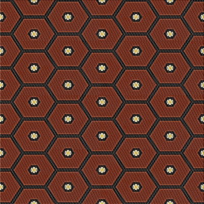 Tapis brun tissé à la machine