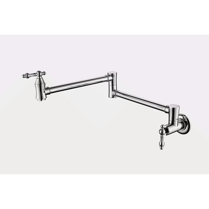 Robinet remplisseur de pot mural, Chrome