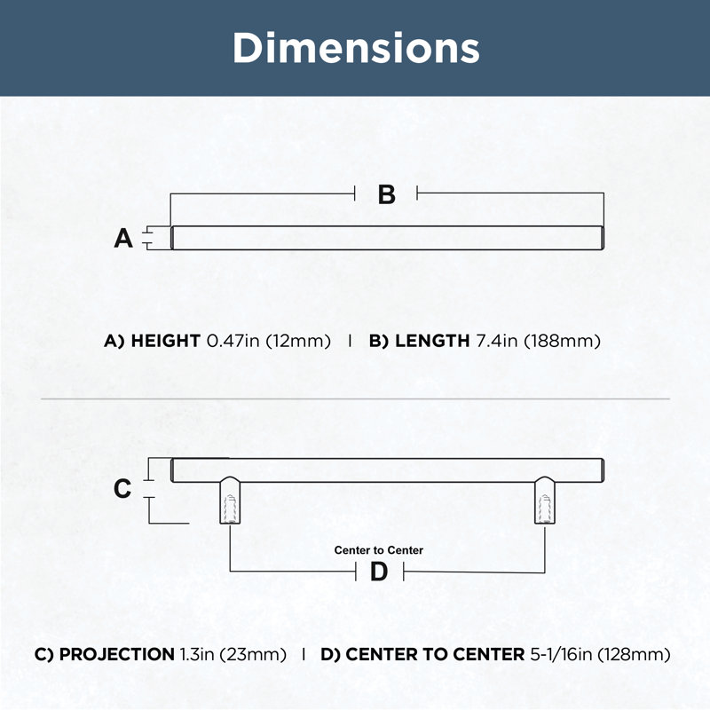 5" Center Bar Pull Multipack, 5" Center to Center