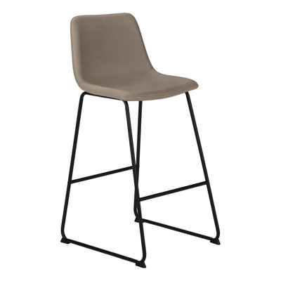 Office Chair, Bar Height, Standing, Computer Desk Work, Pu Leather Look, Metal, Contemporary