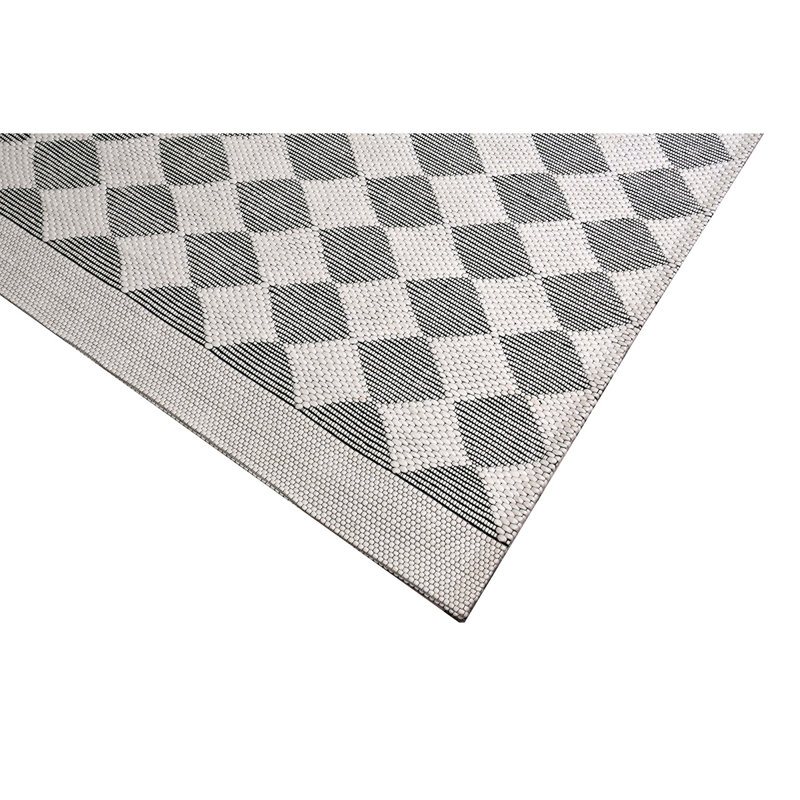 Wool Geometric Area Rug, Rectangle 6' x 9'