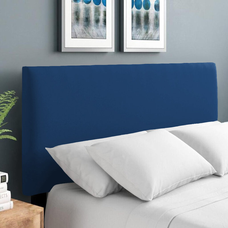 Erian Upholstered Headboard, Double (4'6), Velvet, Blue