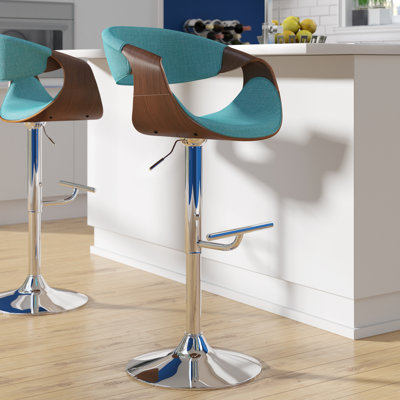 Elrosa Swivel Adjustable Height Bar Stool