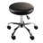 Alderwood Adjustable Swivel Stool in Black/Bright Chrome Finish, 22.32'' H X 21.97'' W X 21.97'' D