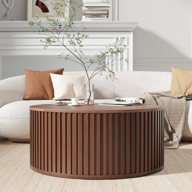 Table basse à plateau relevable avec rangement 31,5 po Ansel, Brun